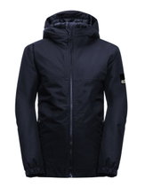 Jack Wolfskin Winterjacke Spirit 2L (wasser-winddicht, atmungsaktiv, robust) nachtblau Kinder (164-176)